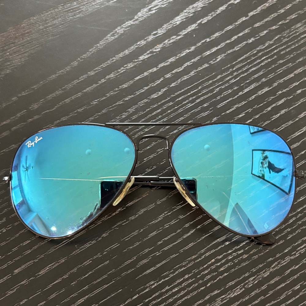Authentic Ray-Ban Teal Aviator Sunglasses
